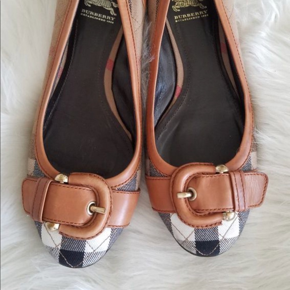 Burberry Buckle Flats